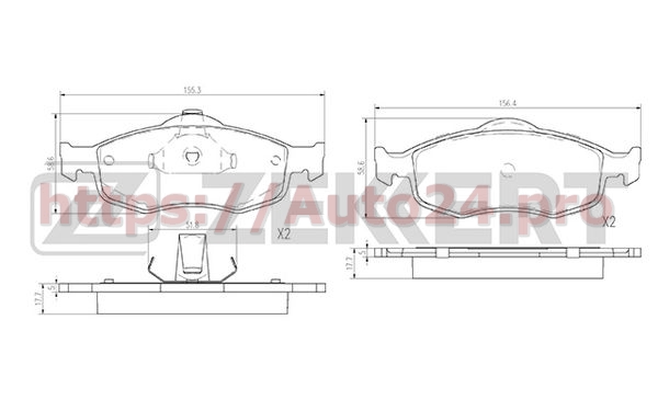 BS-2870 Zekkert для FORD USA F5RZ2001A
