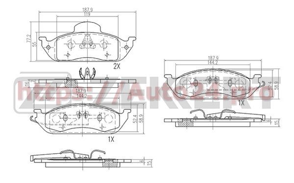 BS-2899 Zekkert для MERCEDES BENZ A1634201220
