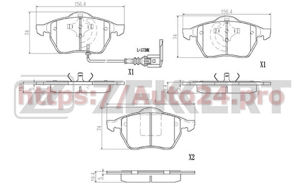 BS-2902 Zekkert для VAG 1J0615106AD