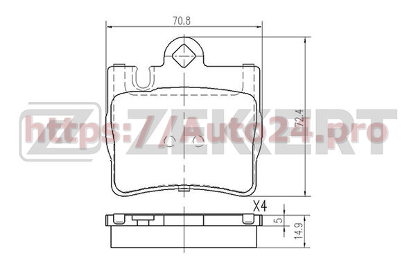 BS-2911 Zekkert для MERCEDES BENZ A0034200620