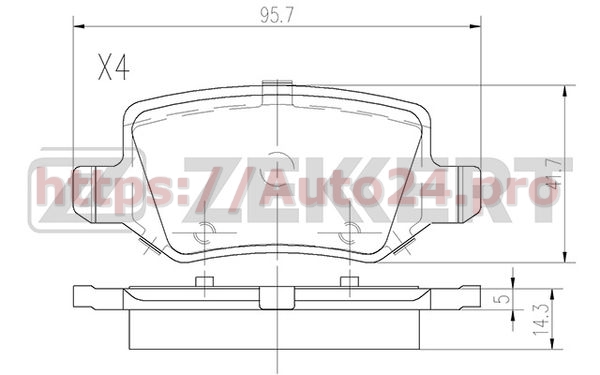 BS-2918 Zekkert для MERCEDES BENZ 4144200120