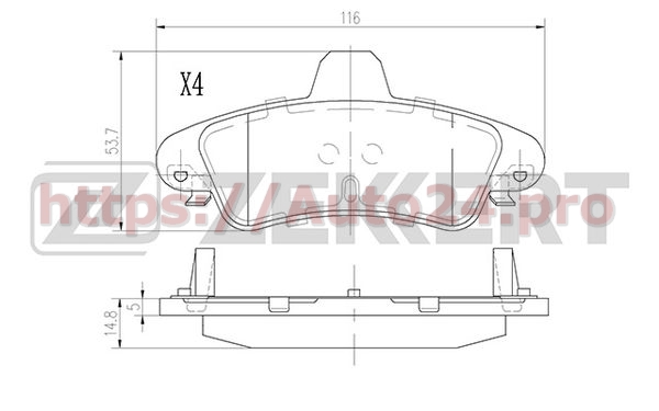BS-2929 Zekkert для FORD 1129985