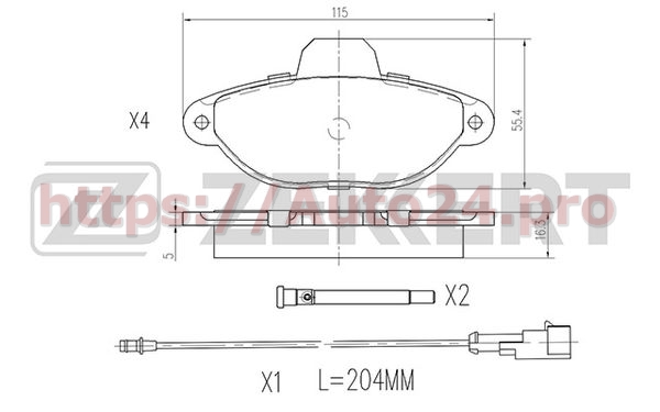 BS-2939 Zekkert для FORD 1669578