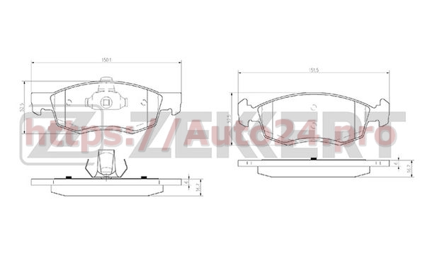 BS-2940 Zekkert для DACIA 6001549803
