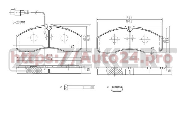BS-2966 Zekkert для NISSAN D40609X60A