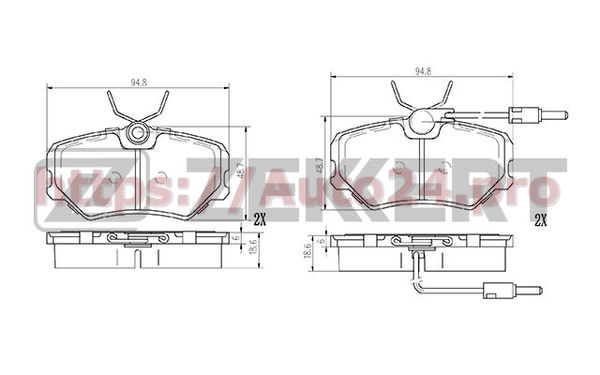 BS-2993 Zekkert для CITRO?NPEUGEOT 425093