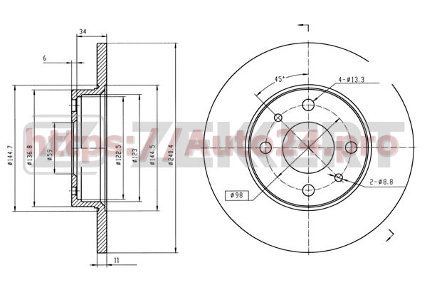 BS-5007 Zekkert для ABARTH 71738421
