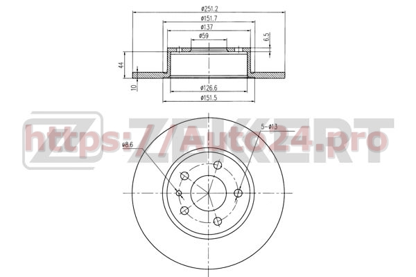 BS-5012 Zekkert для ALFA ROMEOFIATLANCIA 0000060743390