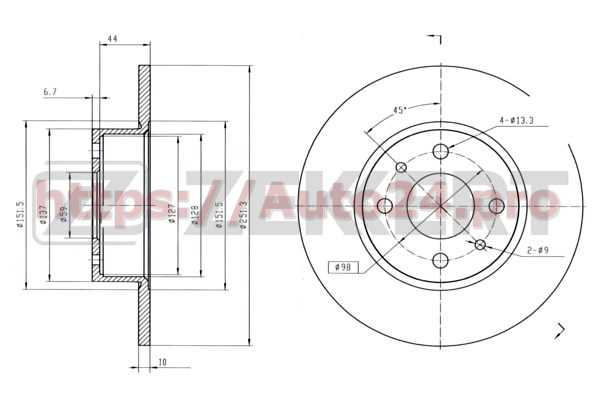 BS-5013 Zekkert для ALFA ROMEOFIATLANCIA 164202610001