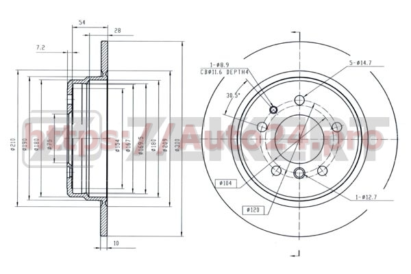 BS-5017 Zekkert для BMW 34211156668