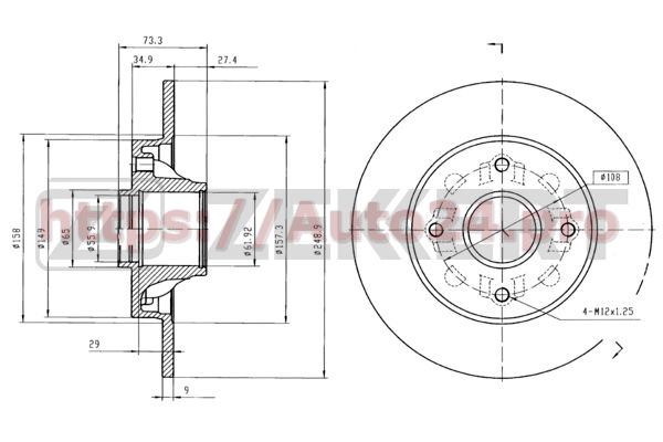 BS-5025 Zekkert для CITRO?NPEUGEOT 424966