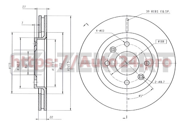 BS-5028 Zekkert для DONGFENG 4541000