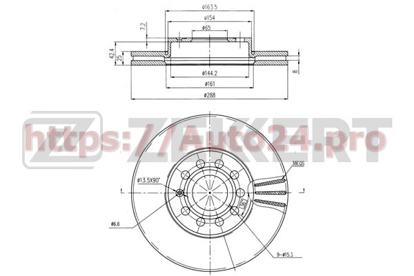 BS-5043 Zekkert для VAG 1K0615301K