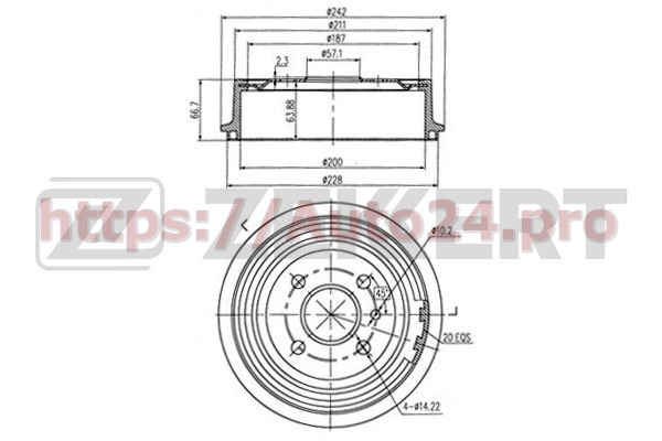 BS-5053 Zekkert для VAUXHALL 90168896