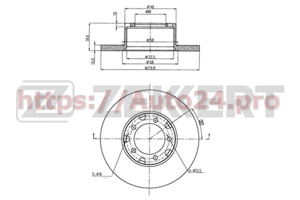 BS-5055 Zekkert для MERCEDES BENZ 6014215112