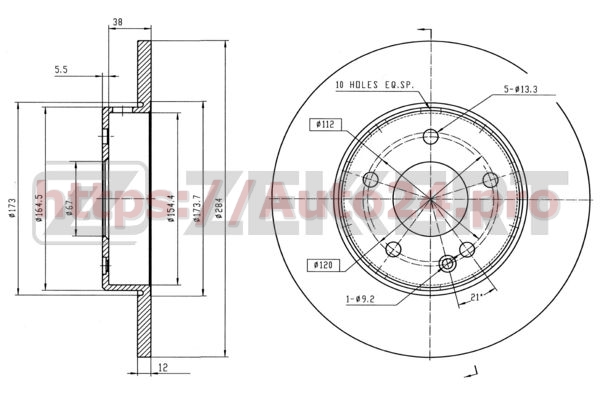 BS-5059 Zekkert для MERCEDES BENZ 202421021264