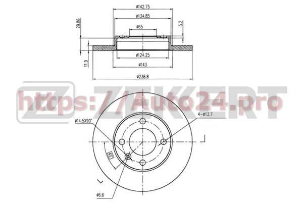 BS-5069 Zekkert для VAG 171615301V