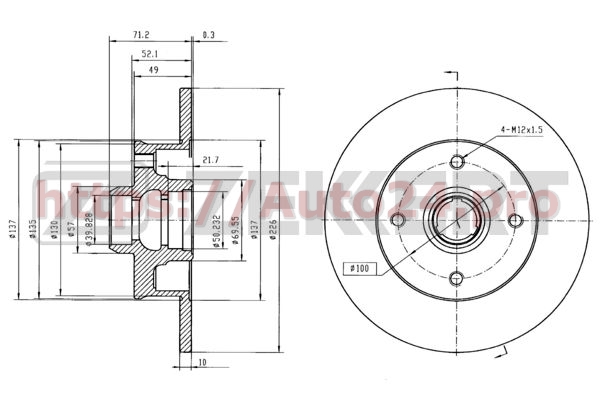 BS-5087 Zekkert для VAG 1HM615601