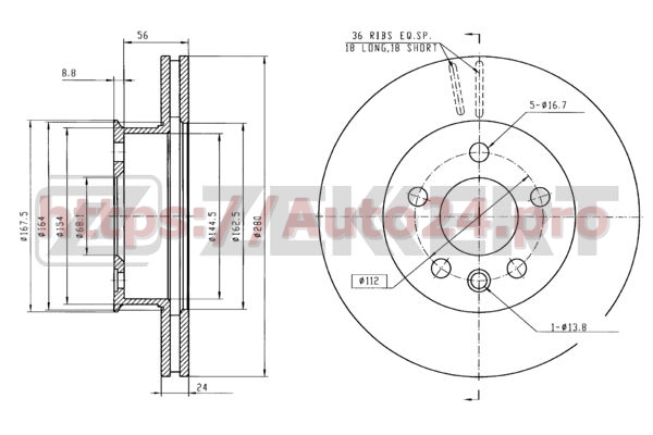 BS-5092 Zekkert для VAG 701615301A
