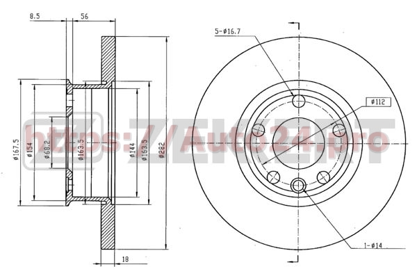 BS-5095 Zekkert для VAG 701615301E