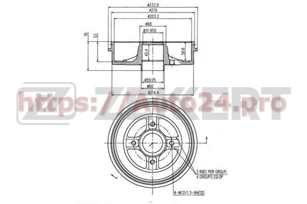 BS-5110 Zekkert для NISSAN 4320000QAG
