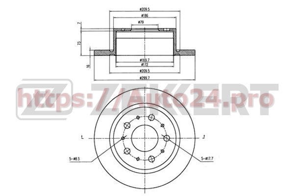 BS-5111 Zekkert для CITRO?NPEUGEOT 424941