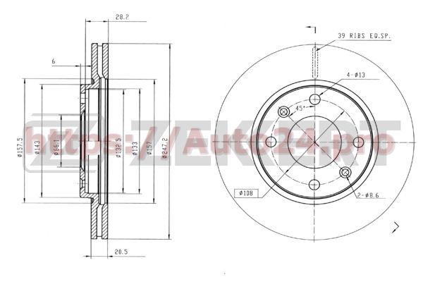 BS-5115 Zekkert для CITRO?NPEUGEOT E169003