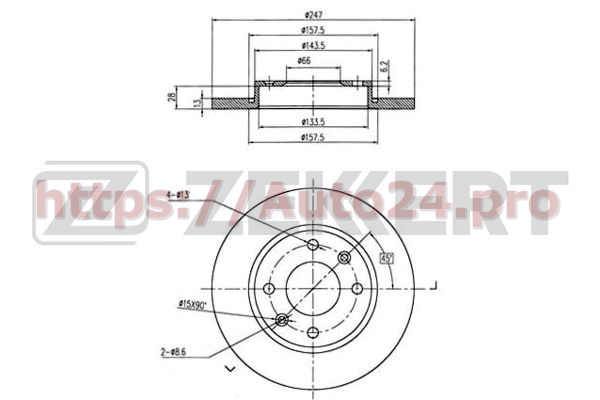 BS-5117 Zekkert для CITRO?NPEUGEOT 4246R9