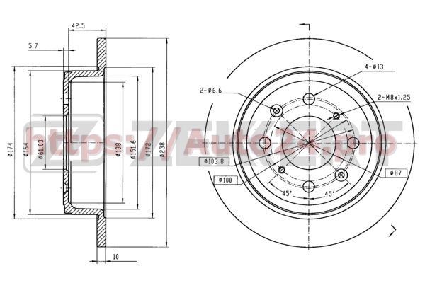 BS-5131 Zekkert для HONDA 42510SE0010