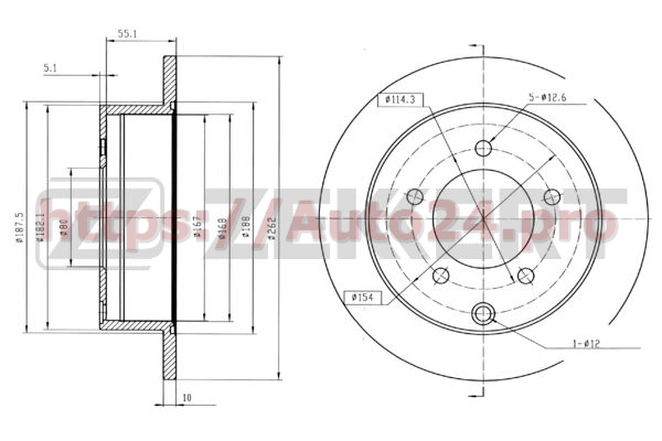BS-5135 Zekkert для MITSUBISHI MN116332