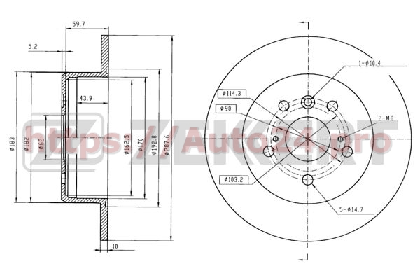 BS-5143 Zekkert для TOYOTA 4243106030