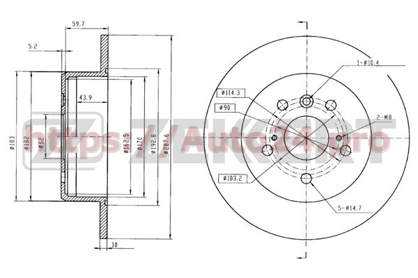 BS-5143 Zekkert для TOYOTA 4243148030