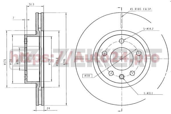 BS-5160 Zekkert для OPEL 90487103