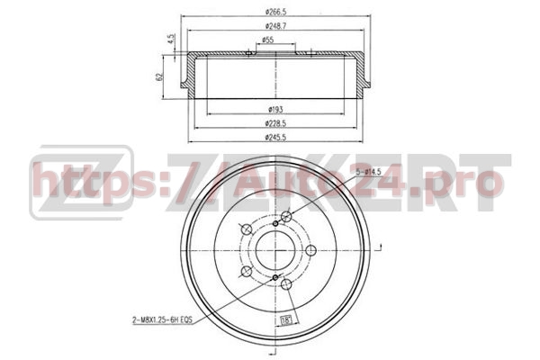 BS-5167 Zekkert для TOYOTA 4243105020