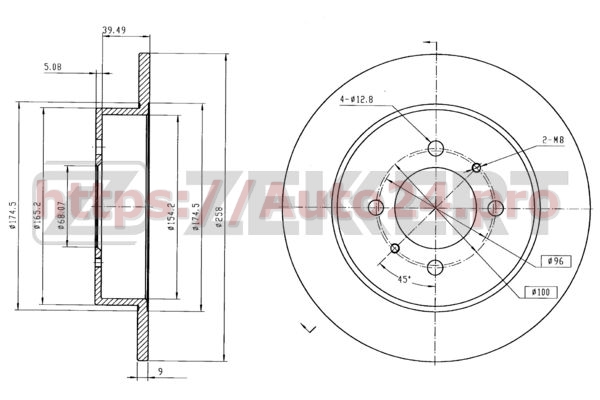 BS-5171 Zekkert для NISSAN 4320654C01