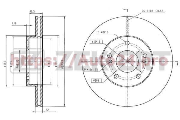 BS-5173 Zekkert для NISSAN 40206880000