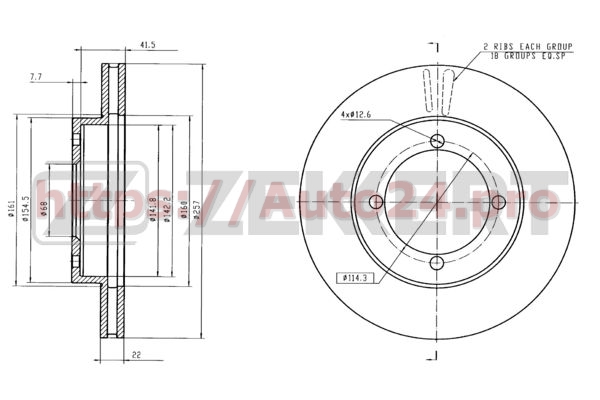 BS-5174 Zekkert для NISSAN 4020671