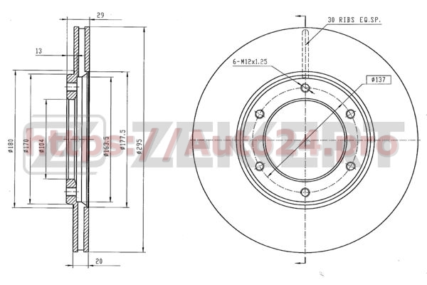 BS-5178 Zekkert для NISSAN 40206G9500