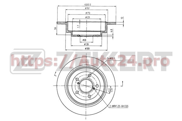 BS-5180 Zekkert для SUBARU 26310AA051