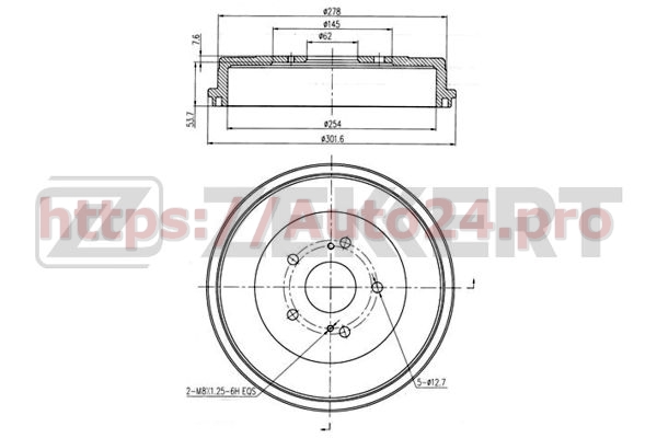 BS-5188 Zekkert для SUZUKI 4351165J00
