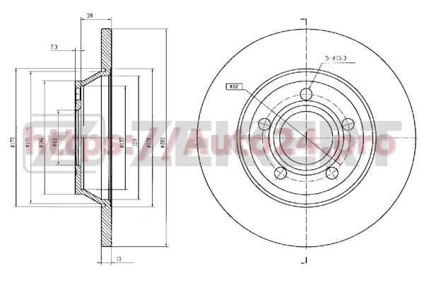 BS-5196 Zekkert для VAG 8D0615301AROH