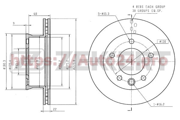 BS-5199 Zekkert для MERCEDES BENZ 902421091211
