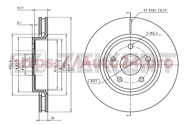 BS-5203 Zekkert для JEEP 52089269AB