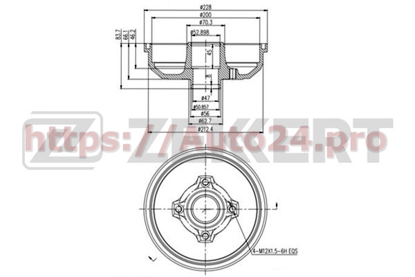 BS-5208 Zekkert для VAUXHALL 9196287