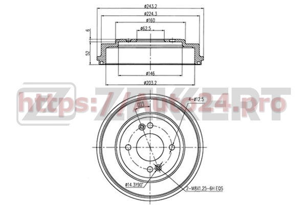BS-5215 Zekkert для HYUNDAI 584111C300