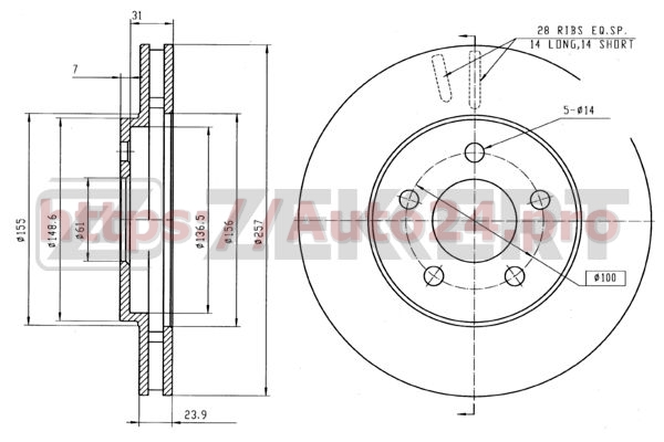 BS-5220 Zekkert для CHRYSLER 04683259