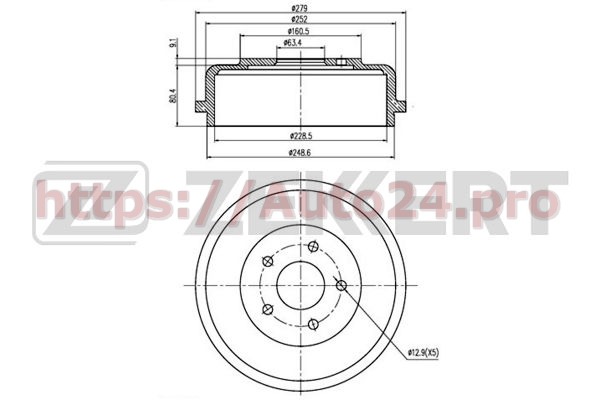 BS-5233 Zekkert для FORD 1334973