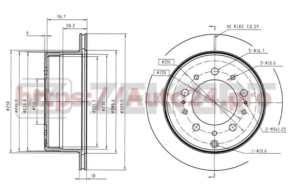 BS-5242 Zekkert для TOYOTA 4243160220