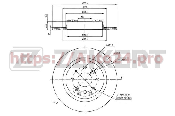 BS-5300 Zekkert для KIA 0K2AA26251B