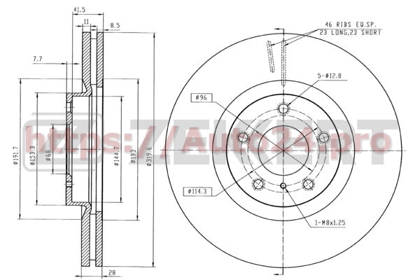 BS-5315 Zekkert для NISSAN 40206EG000